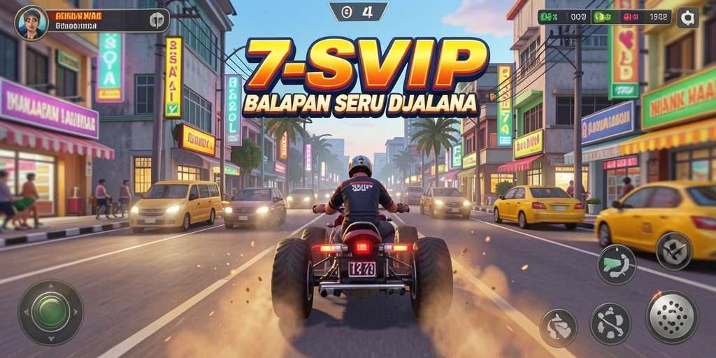 Gameplay Racing yang seru dan mendebarkan di 7SVIP.