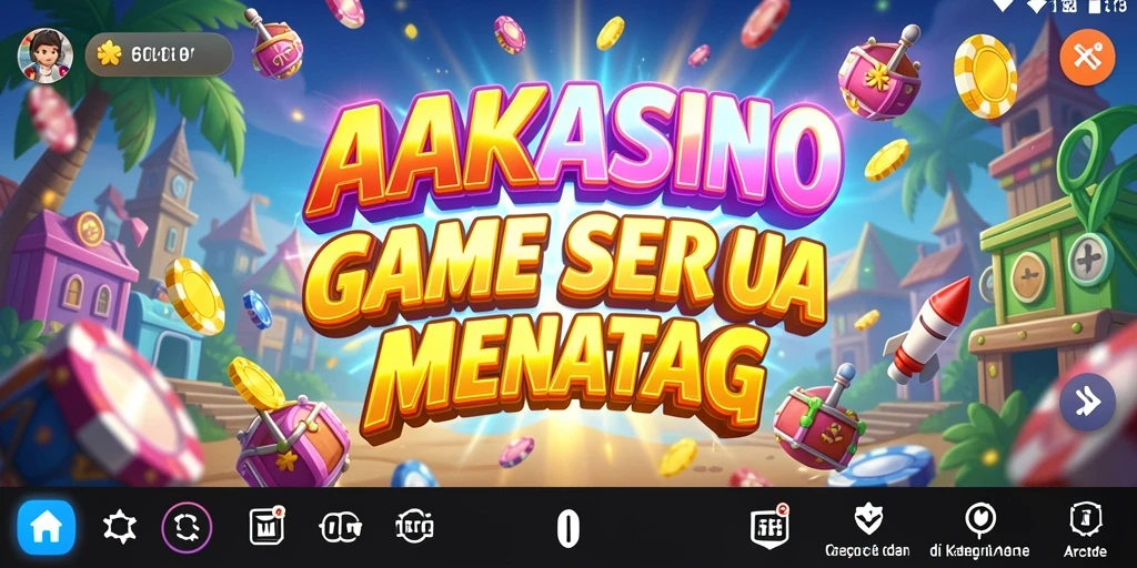 Tampilan gameplay AAKASINO yang penuh aksi dan warna.