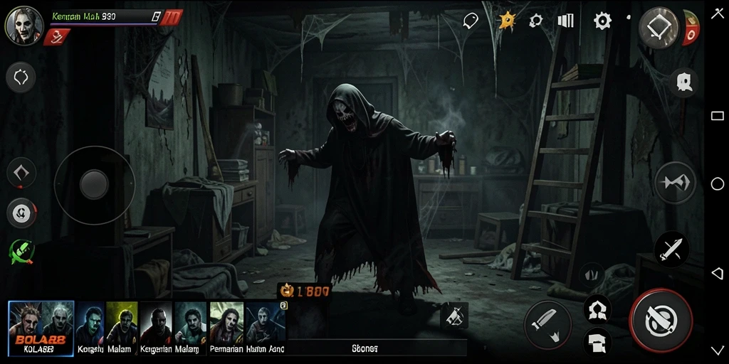 Screenshot dari gameplay BOLA88 yang menegangkan dan menyeramkan.