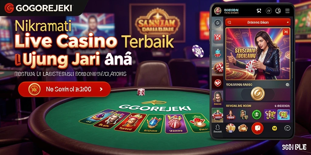 Tampilan menarik dari gameplay Live Casino GOGOREJEKI dengan dealer langsung.