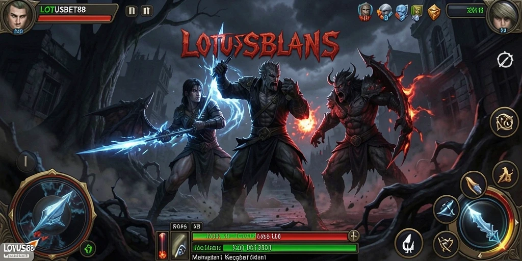 Tampilan gameplay LOTUSBET88 yang mencekam dan penuh ketegangan.