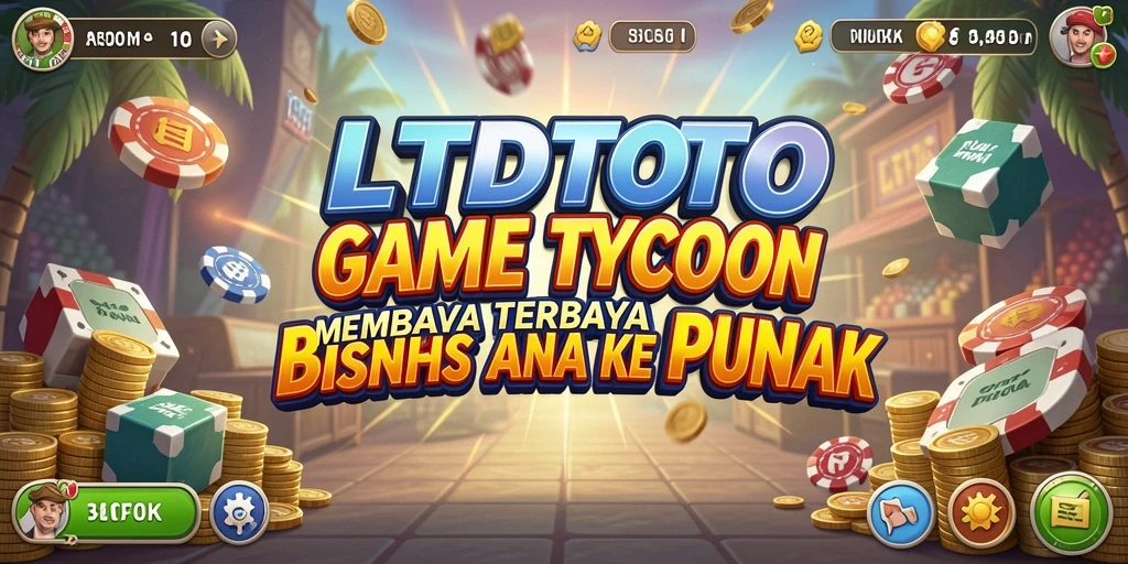 Screenshot LTDTOTO menunjukkan gameplay Tycoon yang seru dan kreatif.