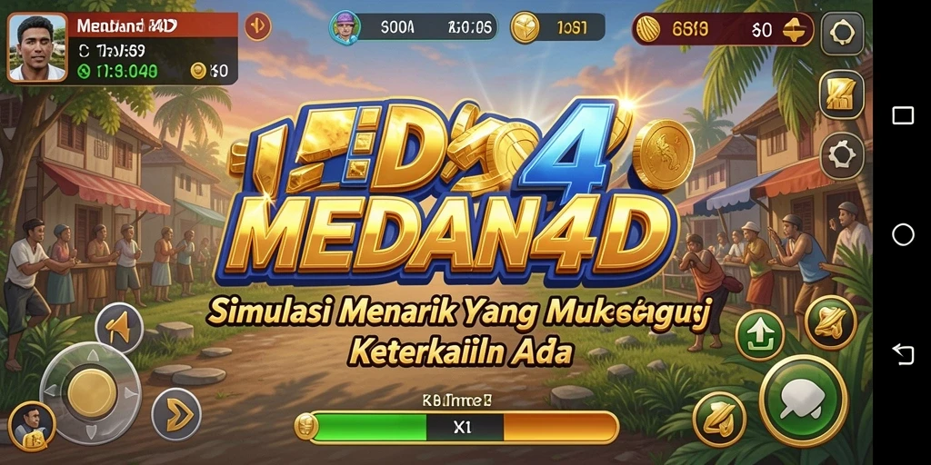 Tampilan gameplay yang dinamis dalam MEDAN4D, menampilkan interaksi menarik.
