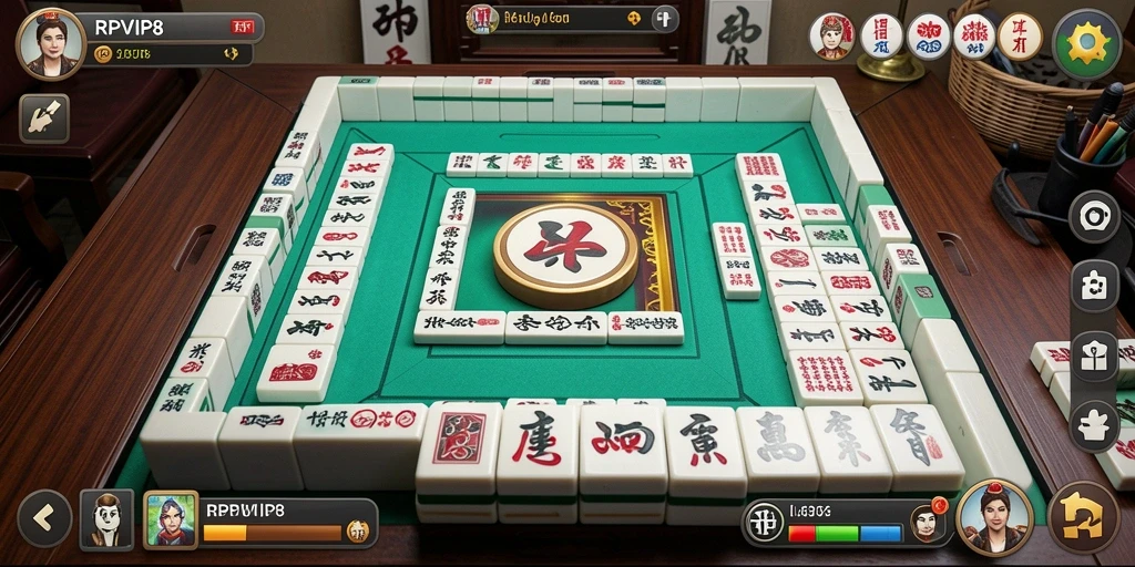Gameplay Mahjong yang seru dan menantang di RPVIP8.