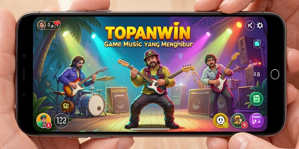 Tampilan gameplay menarik dalam permainan musik TOPANWIN.