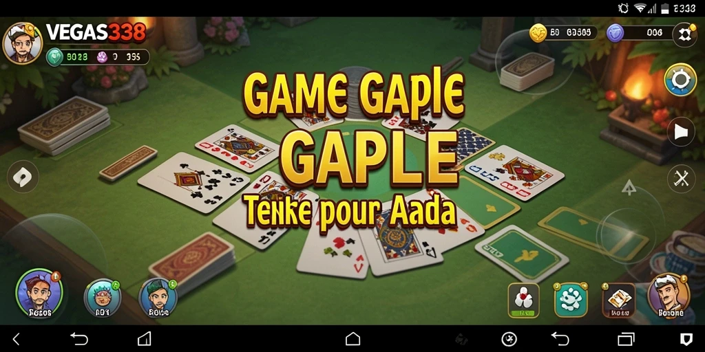 Tampilan gameplay Gaple yang seru dan interaktif.